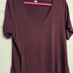 Old Navy Red Short Sleeve Relaxed T-Shirt